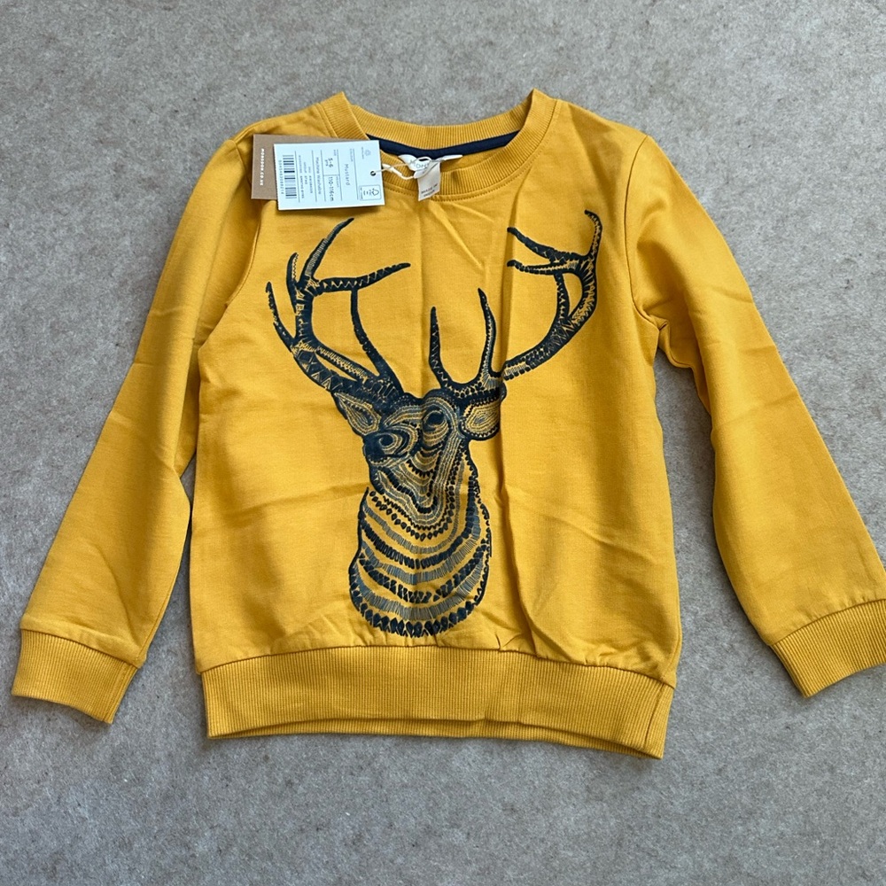Monsoon Yellow Deer Sweatshirt
